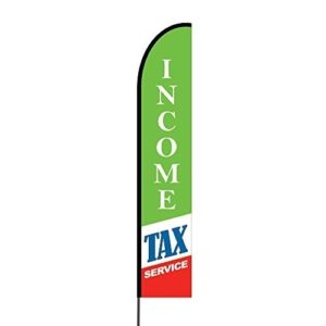 Income Tax Service Flags for Business